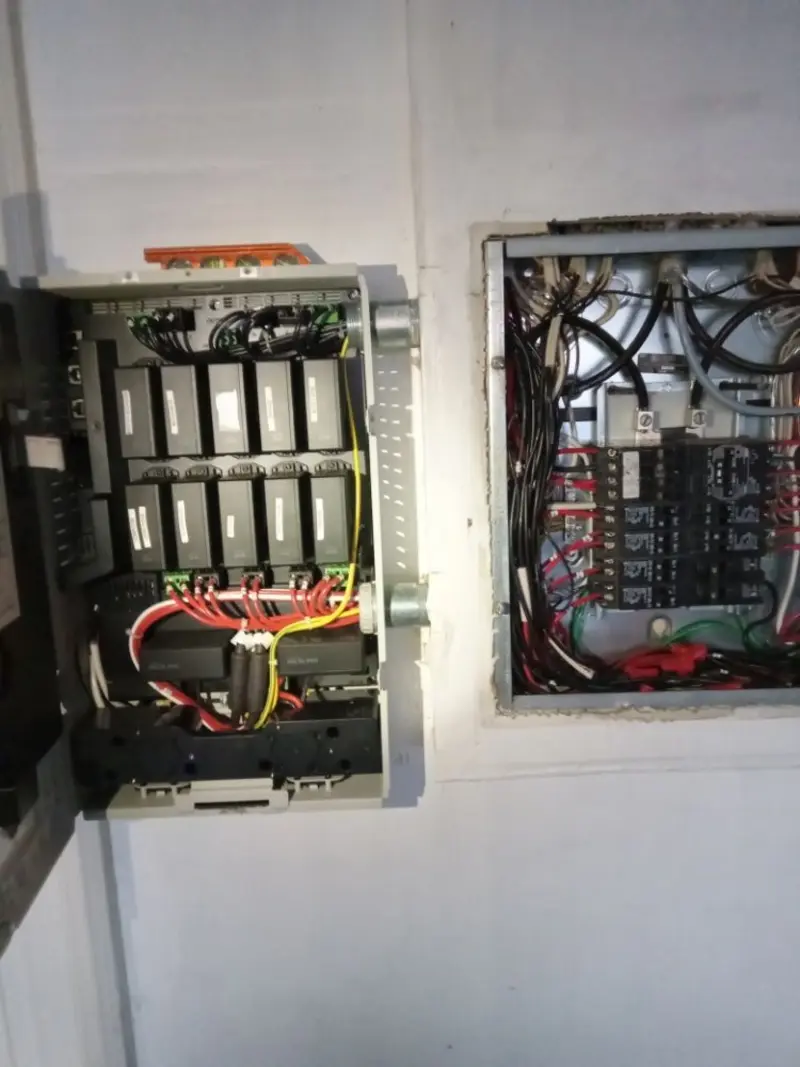Electrical panel upgrade completed for Indoor Lighting Installation in Jones